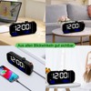 VORRINC Projection Alarm Clock, 15 Inch Digital Radio Alarm Clock