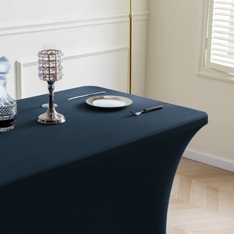 Newthinking 6FT Stretch Tablecloth for Craft, Spandex Stretch Table Cloth,