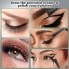 5 Pack Eyeliner Brushes Angled Eyebrow Concealer Brushes Ultra Thin