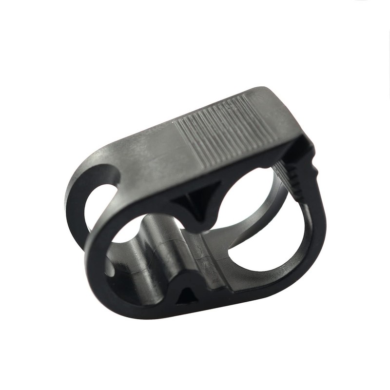 PZRT 4pcs Flow Control Hose Clamp Plastic Tubing Clamps Black