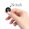 Black and Silver 40th Birthday Party Favor Stickers - Shiny