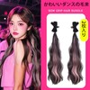 VEVE&MIKI ヘアエクステ エクステンション ポニーテール ウィッグ ふわふわ巻き髪エクステ ロング 取り付け簡単 エクステ ストレート