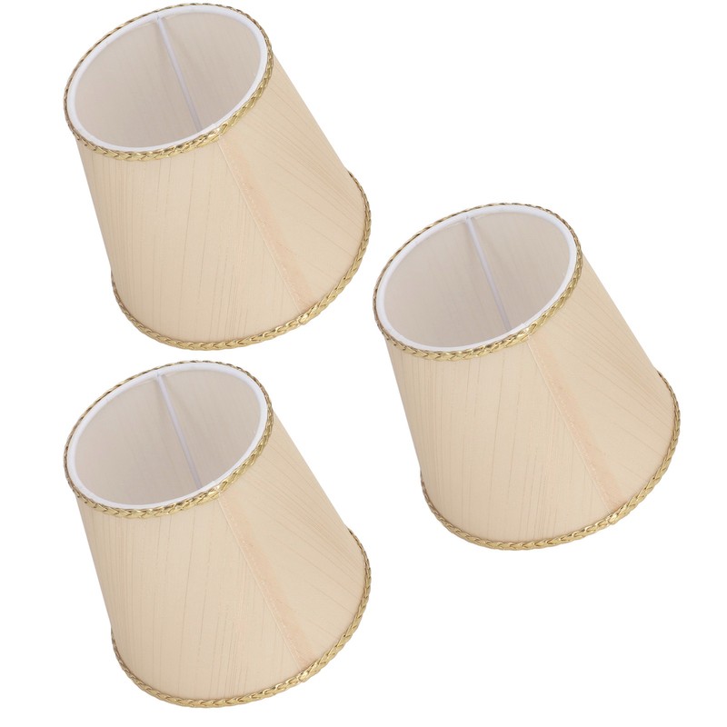 3Pcs Small Lamp Shades Soft Cloth Hand Crafted Safe Design