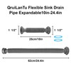 QruiLanTu 1 1/2" Flexible Drain Hose Expandable Flexible Sink Drain