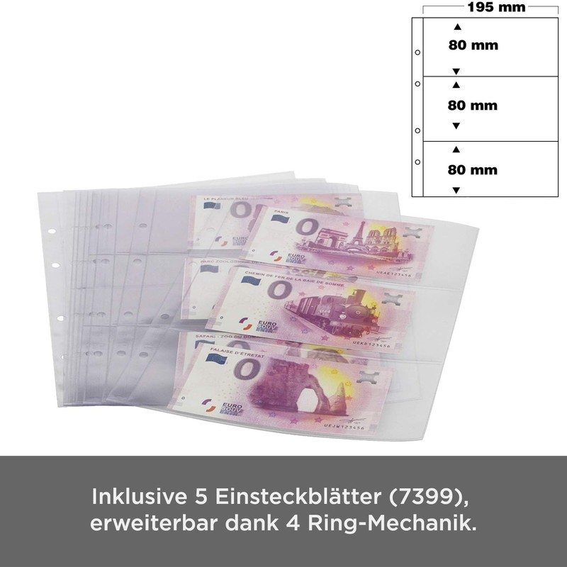 SAFE 3100 Sammelalbum 0 Euro Scheine - Album 0 Euro-Banknoten