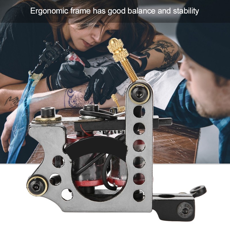 10 Wraps Professional Liner Shader Tattoo Iron Machine Gun Copper