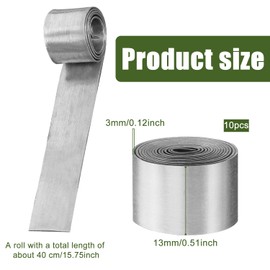 10 Volumes Bendable Plant Anchor, Aquarium, Metal Plant Anchor, Weights for Water Plants, Plant Holder for Aquarium, Live Plants to Prevent Swimming (40 x 1.5 cm)