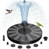 AISITIN Solar Power Bird Bath Fountain Pump Upgrade 2.5W 160mm