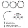 Stainless Steel Braided Fuel Line Quick Fix Kit Compatible with