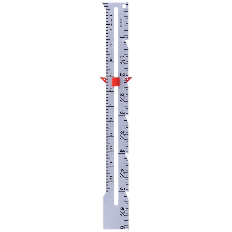 Sewing Hemming Measuring Gauge, Sliding Gauge Sewing Measuring Tool Aluminum