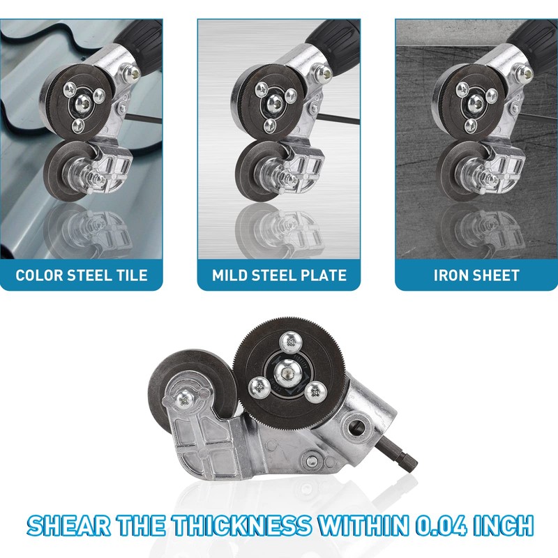 Upgraded Electric Drill Plate Cutter, New Metal Nibbler Drill Cutter