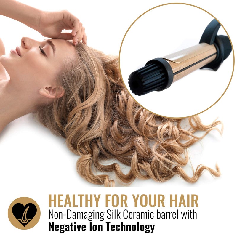 HAI Silk Ceramic Curling Iron for Women - Professional Fast