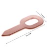 100Pcs Dent Pulling Straight Washer Zcargel Copper Plated Oval Bump