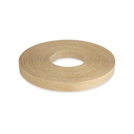 Birch Veneer Edge Banding 7/8 inch x 25 ft Pre Glued Wood Adhesive Edging Trim Tape Iron On Flexible Strips Roll Furniture Laminate Glue Plywood Sheets Strips Sheet Band Formica Glue Bendable