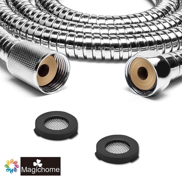 Magichome Stainless Steel Shower Hose, Standard UK Universal Thread Fitting