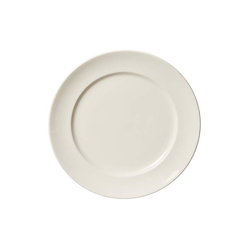 Fortessa Fortaluxe SuperWhite Vitrified China Dinnerware, Cassia 10 5/8-Inch Dinner
