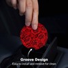 Red Rose 2 Pack Car Cup Holder Coaster Anti Slip