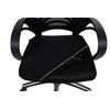 smiry Stretch Chair Seat Covers for Office, Black 1PC Jacquard