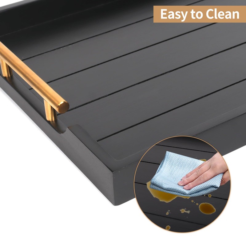 SXNOWS Coffee Table Tray - Large Ottoman Tray for Living