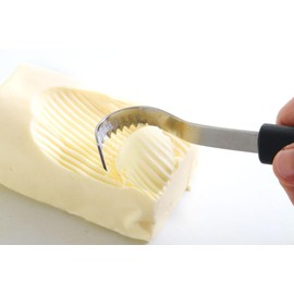 HENDI Butter Roller, Toothed, Butter Shaper, Dishwasher-safe, 200 mm, Stainless Steel/Polypropylene