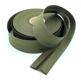 Craft Cult 40mm Wide Plain Bias Binding Tape - 25 Metre Roll (38 - Forest Green)