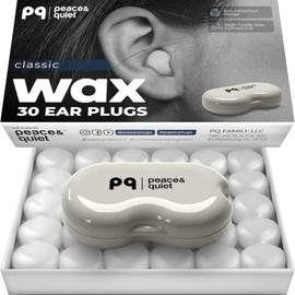 PQ Tapones de Cera para Dormir - 30 Tapones de Cera de Silicona para Dormir y Nadar para los Oídos para Cancelación de Ruido  Protección para los...  