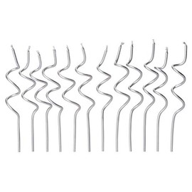 Papyrus Birthday Candles, Silver Swirl (12-Count)
