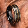 Concept Knight Tungsten Carbide Rings for Men Women 8mm Black