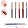 Juego de 5 plumas estilográficas, diseño clásico con convertidor, puntas