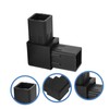 TEHAUX 10pcs Plastic Square Tubing Connectors Shape Tube Fittings for