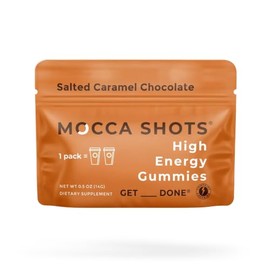 SGC Gomitas energéticas con cafeína de Seattle Gummy Company, paquete de 6, gomitas energéticas con sabor a caramelo salado y mocca, nootrópicas, vega