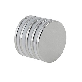 Good-L Neodymium Magnets, Round Shape, Commercial Use, Diameter 1.0 inches (25 mm), Thickness 0.08 inches (2 mm) / 4 Pieces