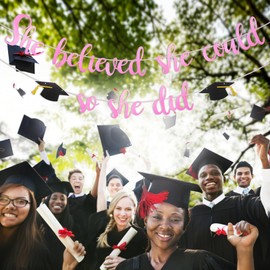 Graduation Decorations 2025, Class Of 2025; congratulations banner, graduation decorations