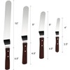 Awpeye 4 Packs Offset Spatula, Stainless Steel Cake Icing Spatula