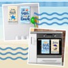 4 Pieces Beach Kitchen Towels Beach Holiday Dishcloths Fast Drying