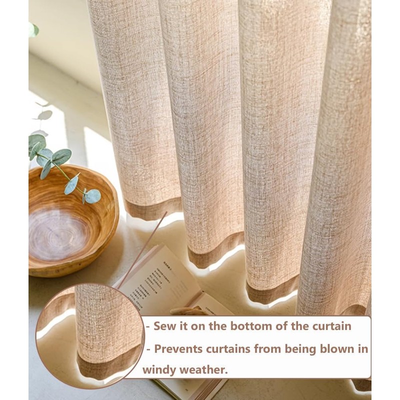 Primst Curtain Weighted Tape Fabric Drapery Weighted Alloy Rope for