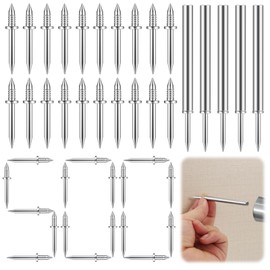 YFLeomry Pack of 500 Skirting Boards, Double Headed Nails, Steel Nails, Invisible Attachment, with Nail-Specific Sleeve Tool, Seamless Nail for DIY Professionals