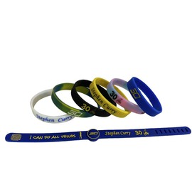 7 pcs Stephen Curry #30 Basketball Silicone Wristband - Adjustable Sports Band for Fans - Ideal Fan Gift and Training Accessory