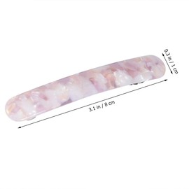 Lurrose Pack of 6 Hair Clips for Women Ladies Tortoiseshell Automatic Hair Clips Snap Hair Clip (Tortoiseshell Pink Blue White Milk White Green)