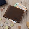 Nestron Men's Wallet with Double Stitching and RFID Protection, Vintage