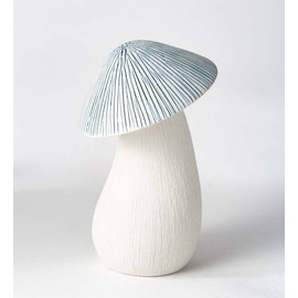 VivaTerra Handcrafted Ceramic Mushroom Diffuser, Aromatherapy Essential Oil Diffuser Shaped Like a Mushroom, Ceramic Diffuser for Bathroom, Entryway, Kitchen (Small)