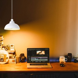 LEDSone Retro Industrial Ceiling Light Vintage E27 Style Curvy Dome Shaped 29cm Easy fit Lampshades only for Pendant Hanging Chandelier Lighting