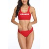 Adoretex Women's Guard Workout Bikini Swimsuit Bottom (FGN08B) - Red