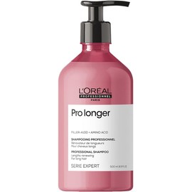 L'Oréal Professionnel Paris Shampoo Pro Longer| Protege de las puntas abiertas | Para cabello más largo, más sano y más grueso | Con tecnología Filler A100 + aminoácidos | Para todo tipo de cabello | 500ml