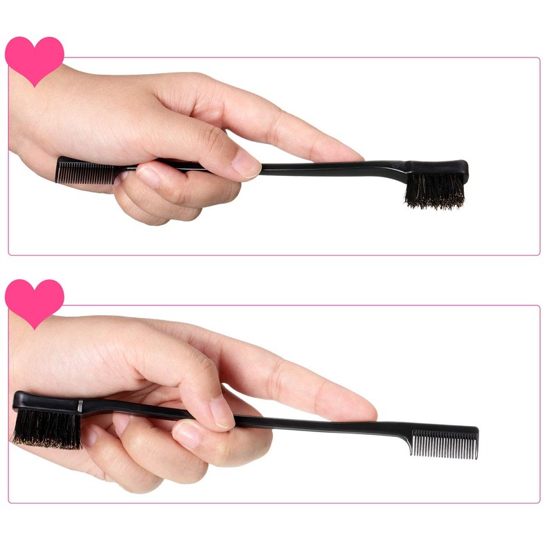 5 Pieces Hair Edge Brush Double Sided Control Hair Brush