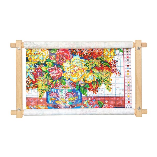 TOZO Factory Wooden Large Embroidery Frame Japanese Instruction Manual Assembly Type Cross Stitch Frame Square