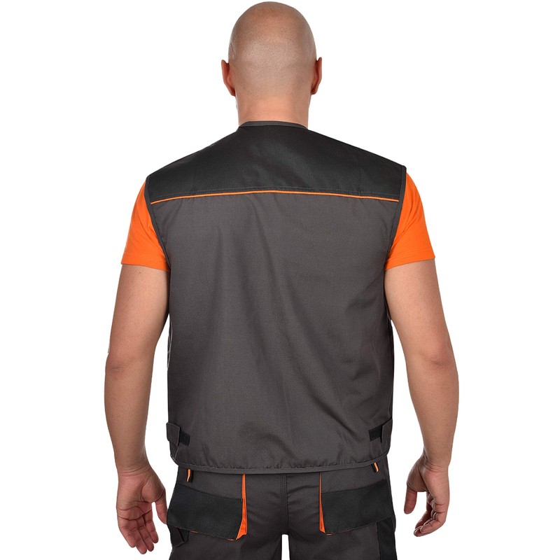 BWOLF Atlas Multifunctional Work Vest Men's Work Vest Classic Grey/Orange,