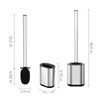 Sineng Silicone Toilet Brush and Holder Set, Stainless Steel Toilet