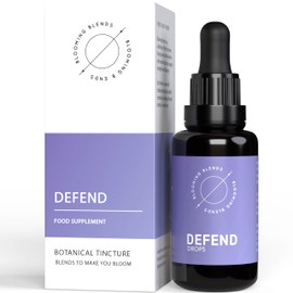 DEFEND Immune System Booster Drops- All-Natural Elderberry, Rosehip with natural Vitamin C, & Ginger Blend- Vitamin Drops for Immune Support- Winter Comfort Immunity Supplement- 30 ml, Blooming Blends