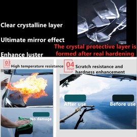 12H Nano Ceramic Coating for Cars Automobile Wax Better than 9H 10H Hardness 30ml 3bottle suit High Gloss Hydrophobicty Anti Scratch Car Paint Protection Kit Last for 3 Years Protection UV